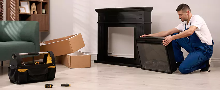 Old Rusted Metal Fireplace Repair And Replacement in Fayetteville, NC